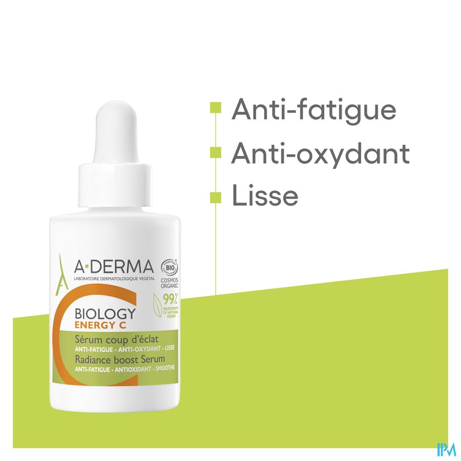 A-DERMA Sérum à la vitamine C stabilisée BIOLOGY ENERGY C