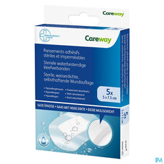 Careway Pansements Wtp Steriles 5cmx7,5cm 5