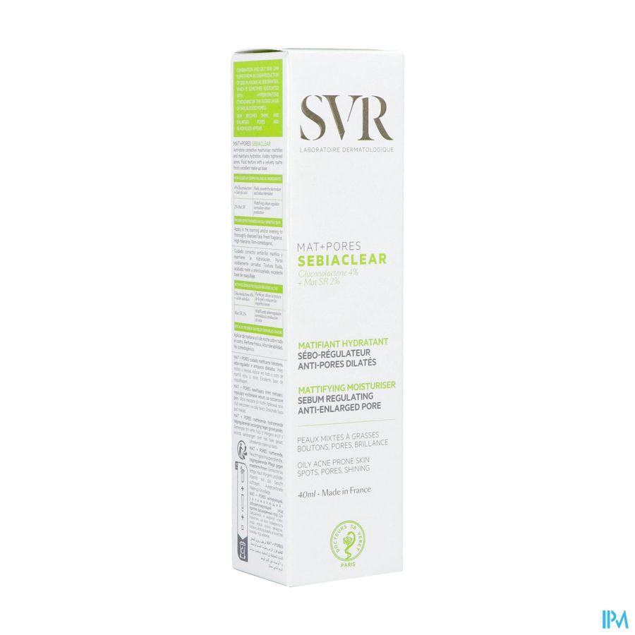 Svr Sebiaclear Creme Mat + Pores Tube 40ml