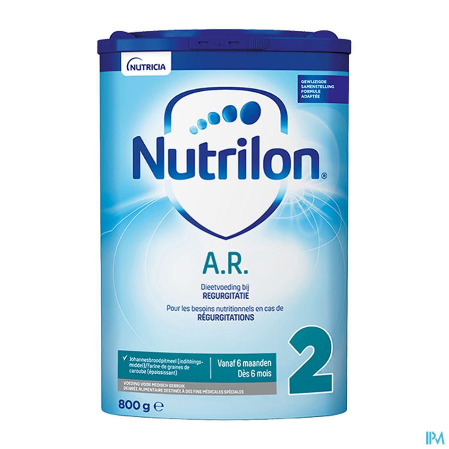 Nutrilon AR 2 En cas de régurgitations Bébé 6-12 mois lait en poudre Boite 800g