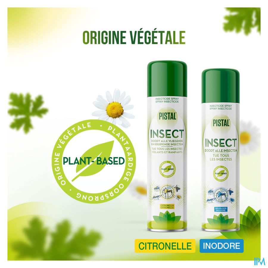 PISTAL INSECT CITRONELLE SPRAY CONTRE LES INSECTS 300ML