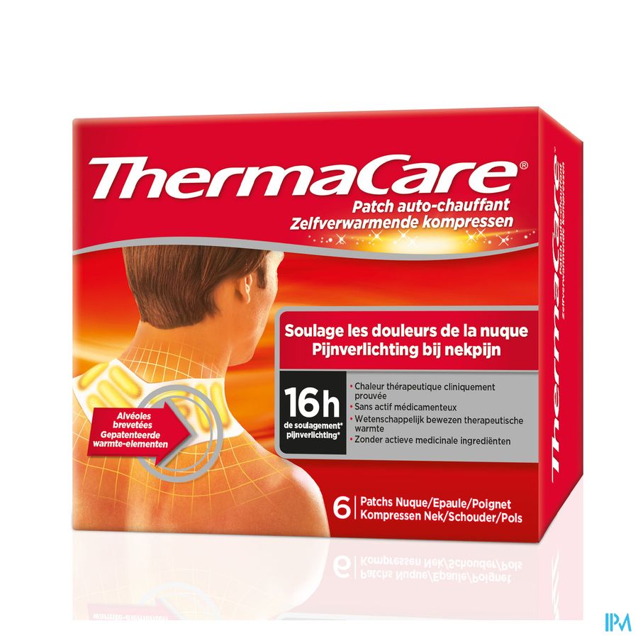 Thermacare Patch Auto-chauffant Nuque-Epaule-Poignet Douleur 6 pièces