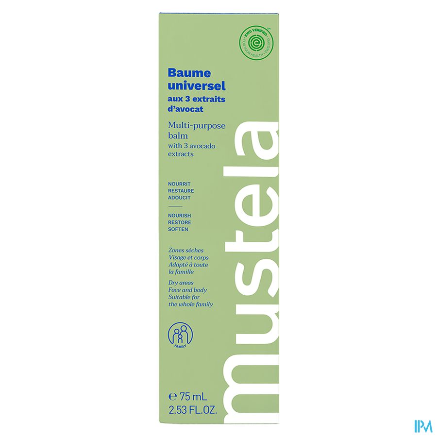 Mustela baume universel aux extraits avocat - famille 75 ml