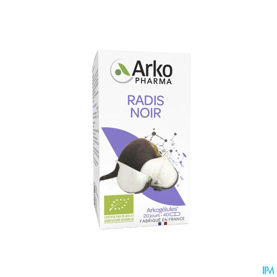 Arkogelules Radis Noir Bio Caps 40