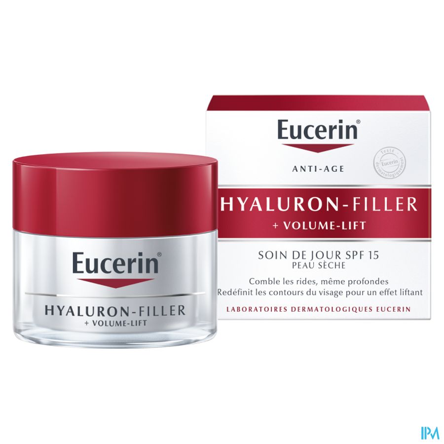 Hyaluron-Filler + Volume-Lift Soin de Jour SPF 15 Peau Sèche Anti-Rides & Anti-Âge Pot 50ml