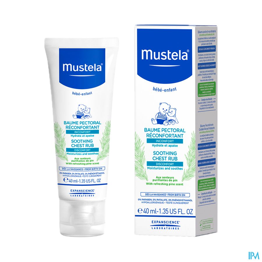 Mustela baume pectoral réconfort 40 ml