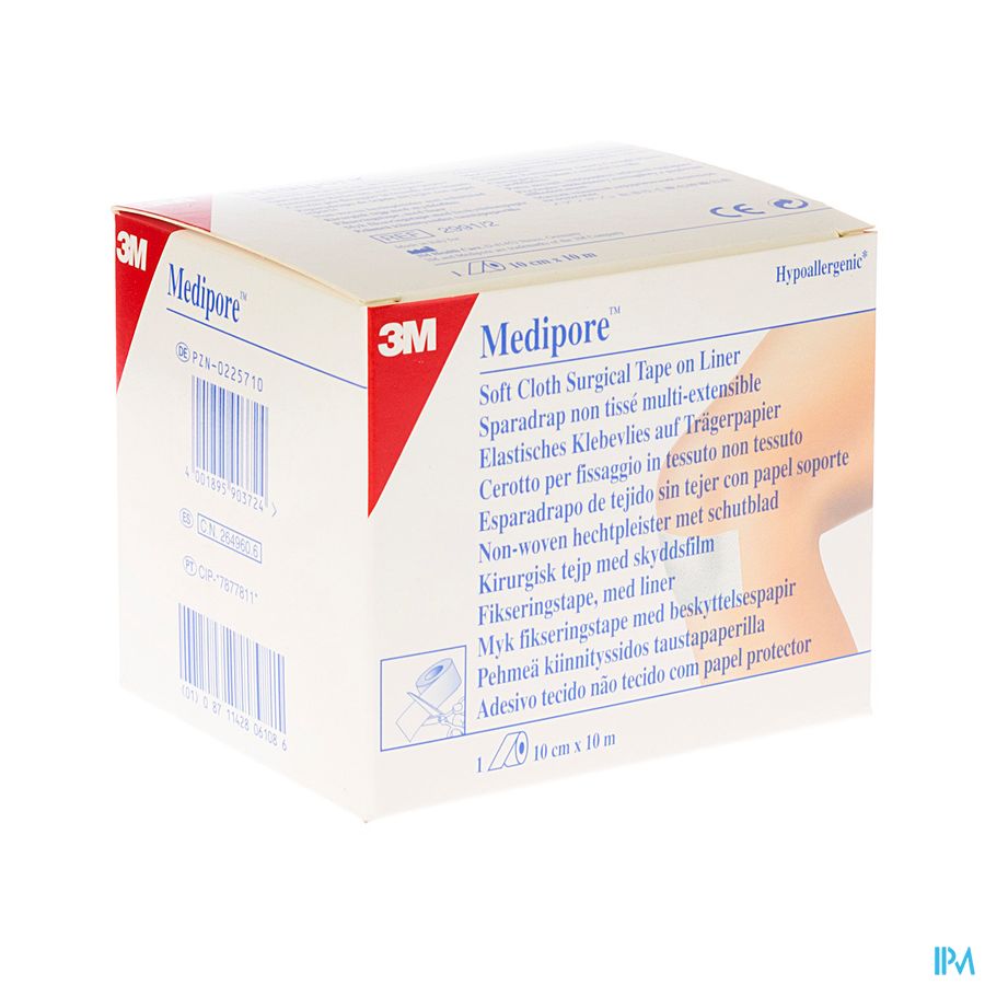 Medipore 3m Pans Elast Adh Roul.10cmx10m 1 2991p-2