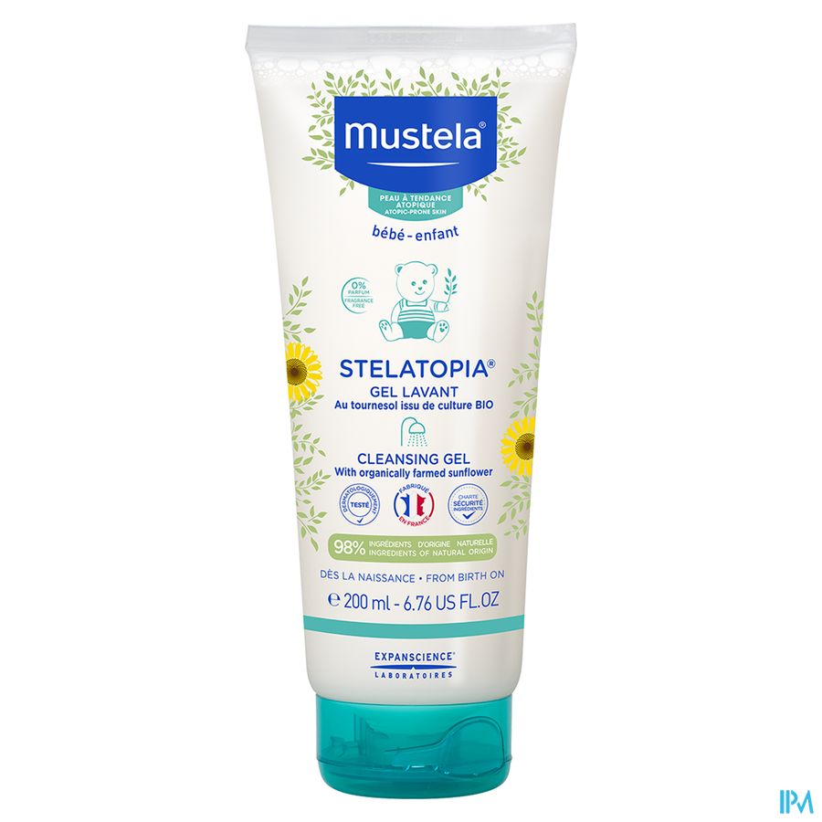 Mustela stelatopia® gel lavant 200 ml