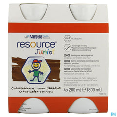 Resource Junior Chocolat Nf 4x200ml