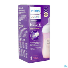 Philips Avent Natural 3.0 Biberon Rose 260ml