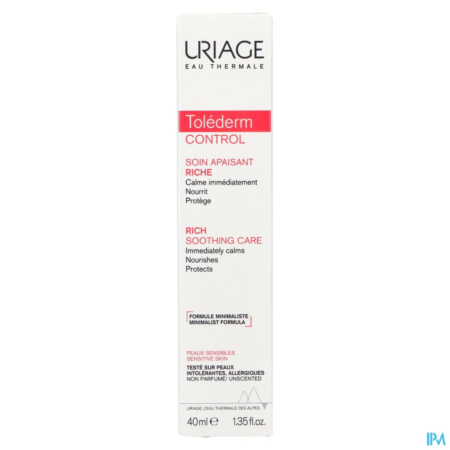 Uriage Tolederm Soin Riche Apaisant 40ml