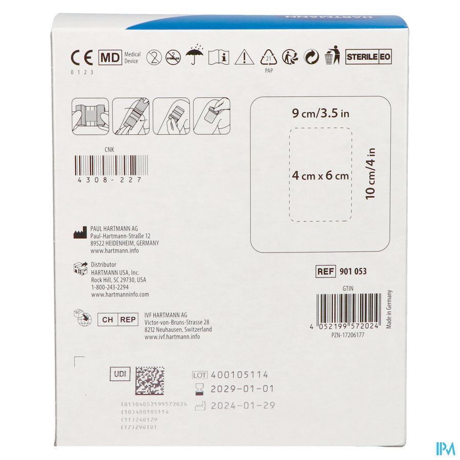 Cosmopor Transparent 9cmx10cm 50 9010530