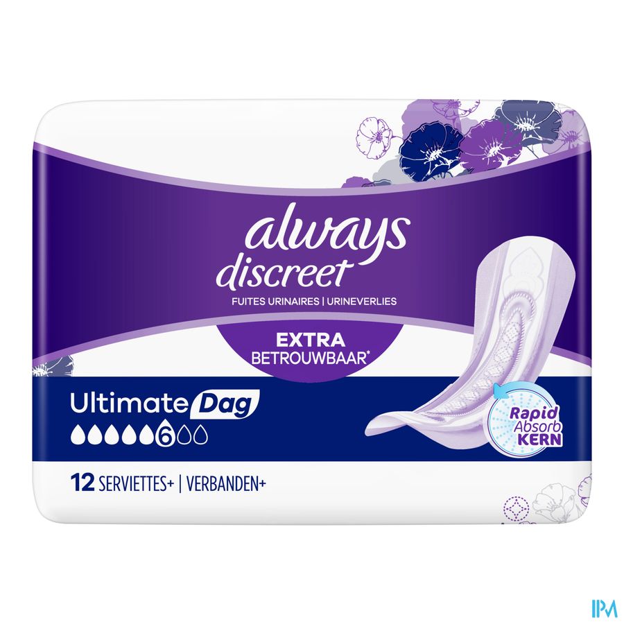 Always Discreet Extra Sure Ultimate Jour 12