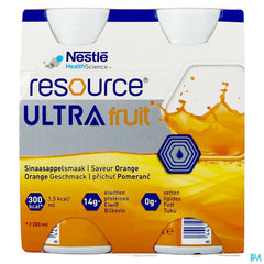 Resource Ultra Fruit Saveur Orange 4x200ml