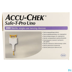 Accu Chek Safe T Pro Plus Uno Steril Jetable 200