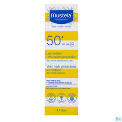 Mustela lait solaire très haute protection spf50+ famille 40ml