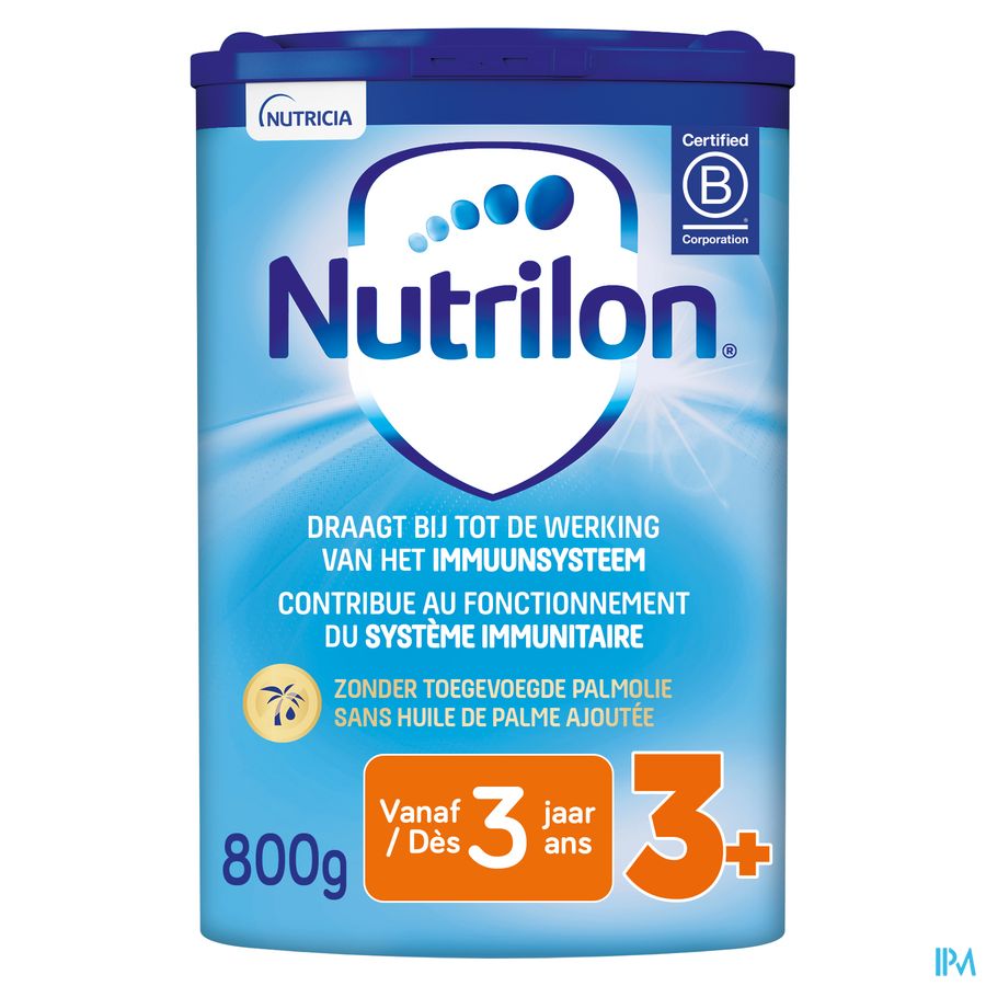 Nutrilon 3+ | Lait De Croissance Enfant dès 3 ans  | Lait en Poudre pour Biberon | Boite 800g