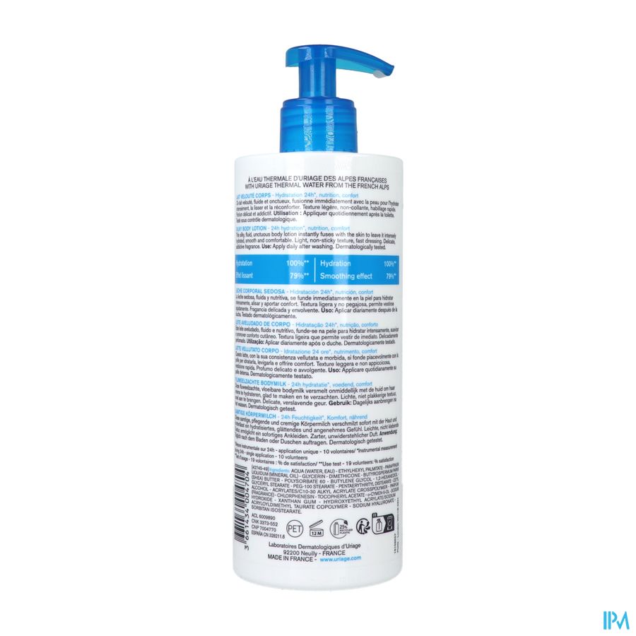 Uriage Eau Thermale Lait Veloute Corps 500ml