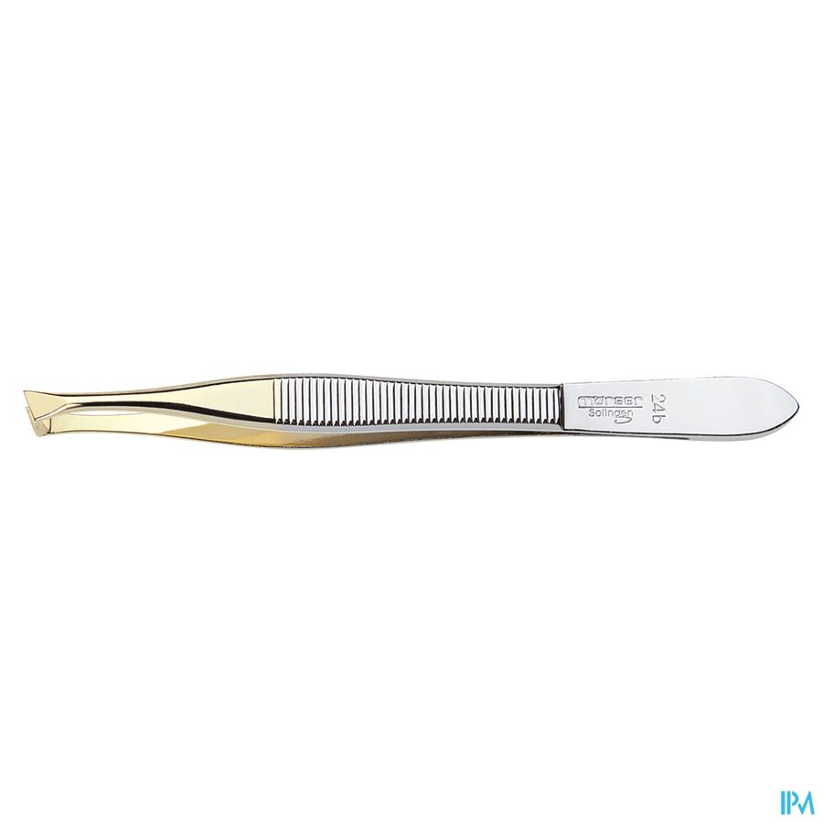 Mörser pince, point incliné, doré N°24B