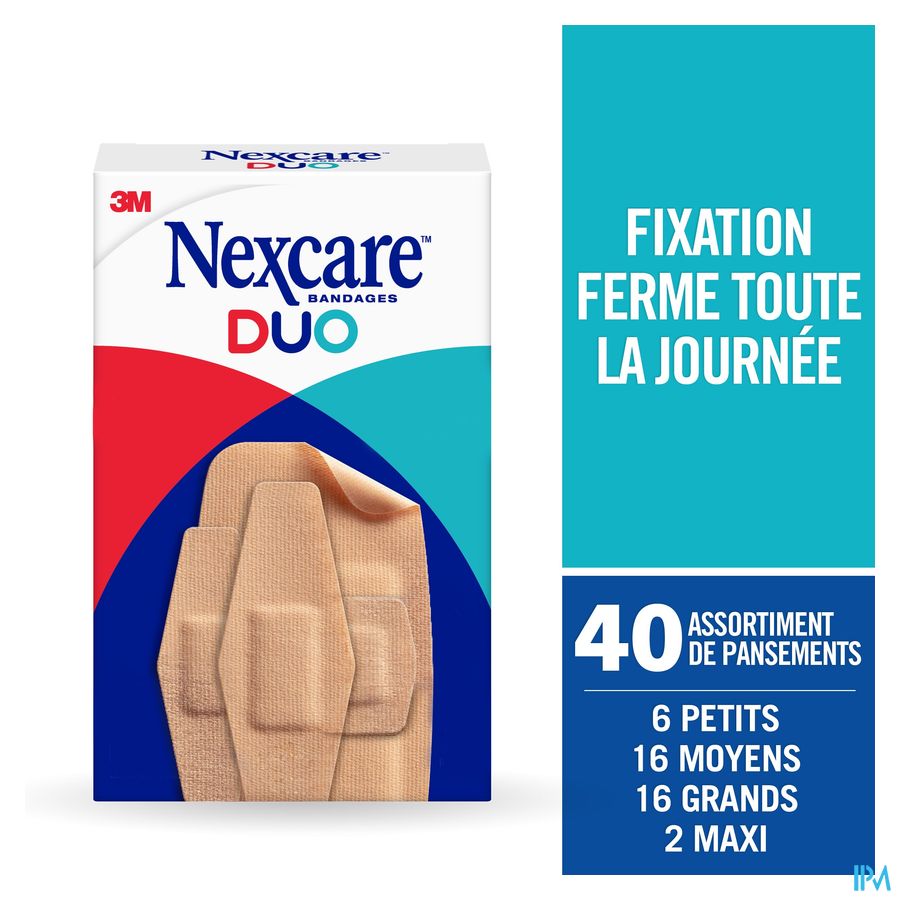 Nexcare 3m Duo Pansement Assortiment 40