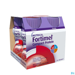 Fortimel Compact Protein Goût Fruits De La Forêt Bouteilles 4x125ml