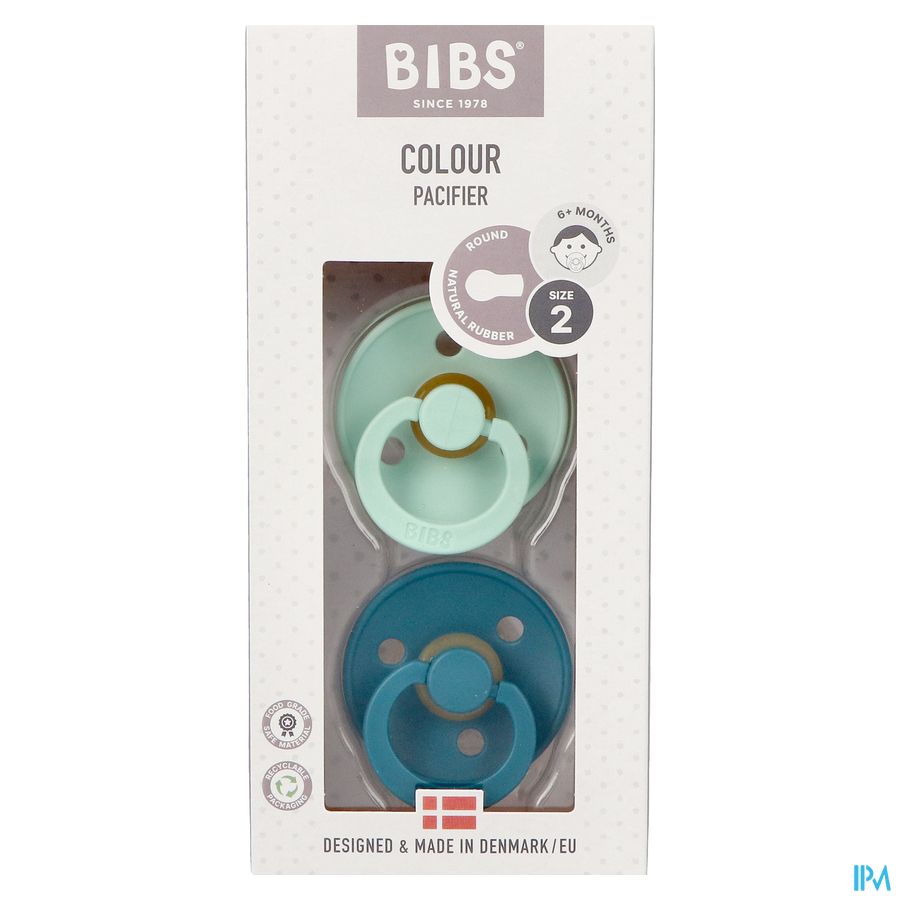 Bibs 2 Sucette Duo Mint/forest Lake 2
