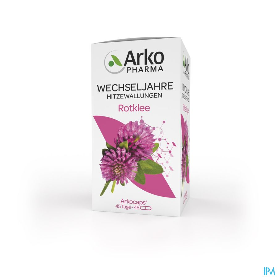Arkopharma Arkogélules Trèfle Rouge Ménopause Bouffées de chaleur 45 Gélules Végétales