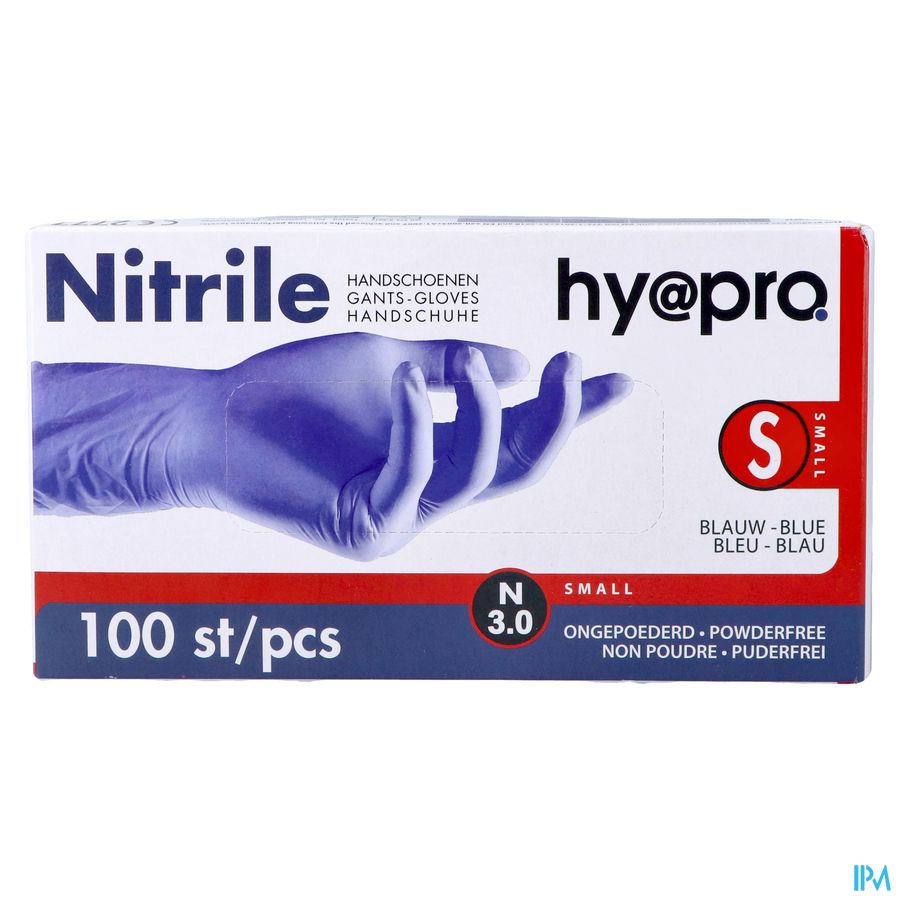 Pharmex Gants Nitril Bleu S/poudre S 100