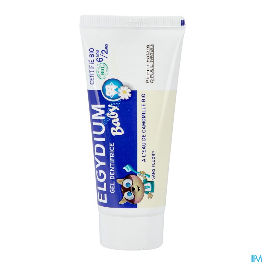 ELGYDIUM Baby dentifrice - dentifrice bébé 6 mois / 2 ans – certifié BIO