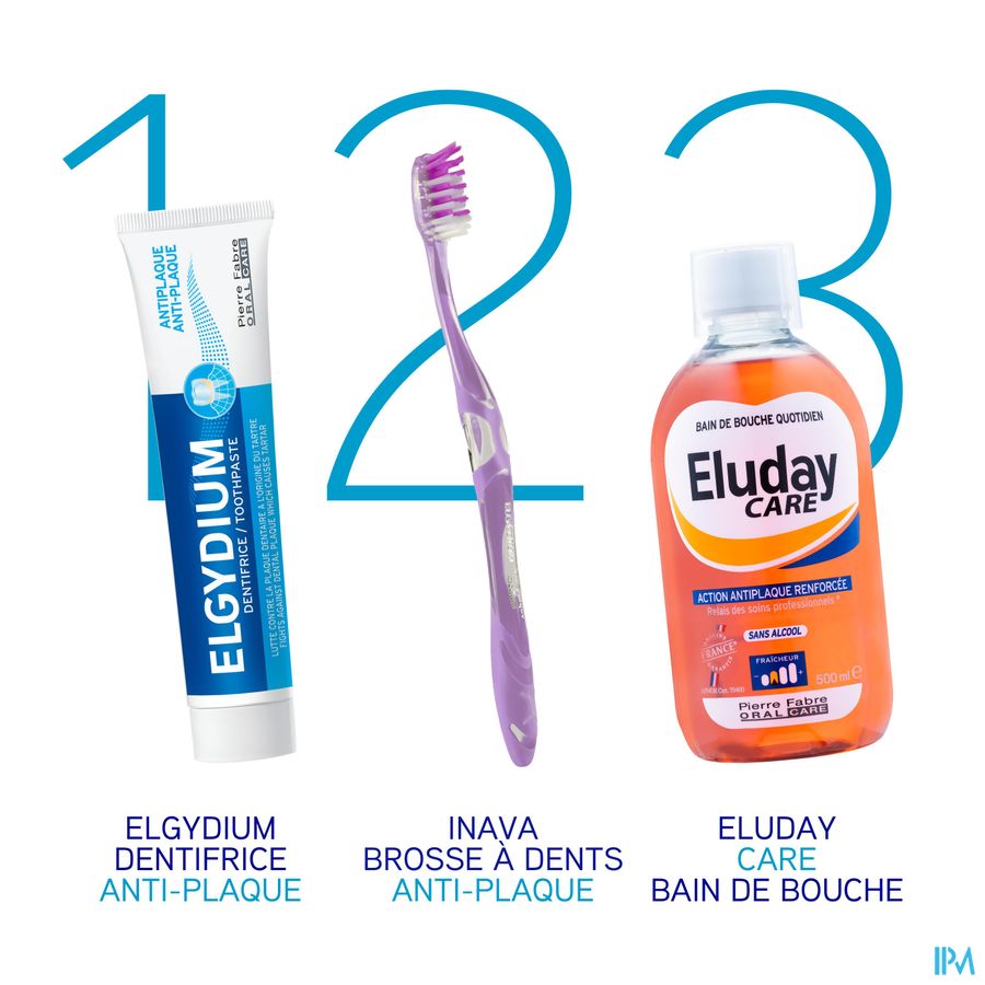 ELGYDIUM Antiplaque - brosse à dents