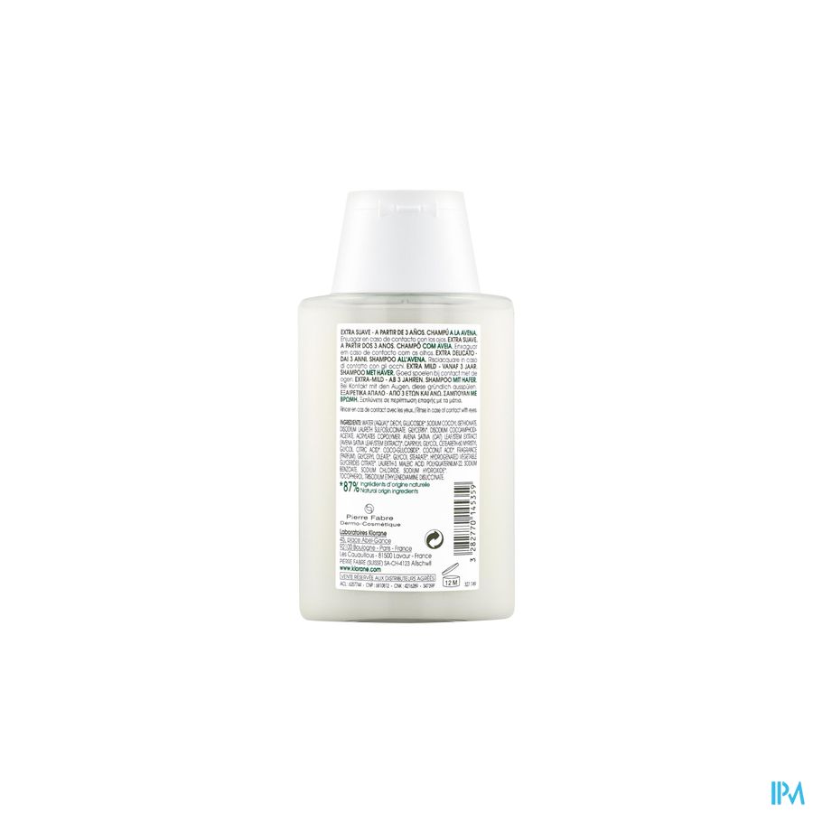 Klorane - Extra-doux Shampoing à l'Avoine - Tous types de cheveux
