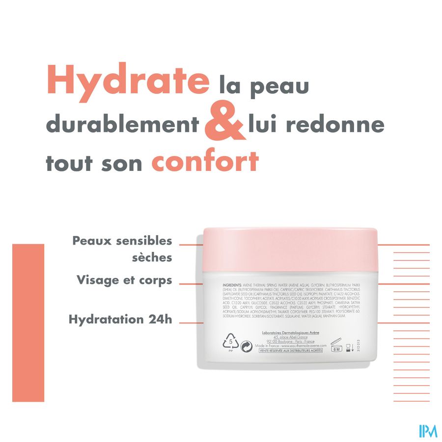 Eau Thermale Avène - BODY Baume fondant hydratant