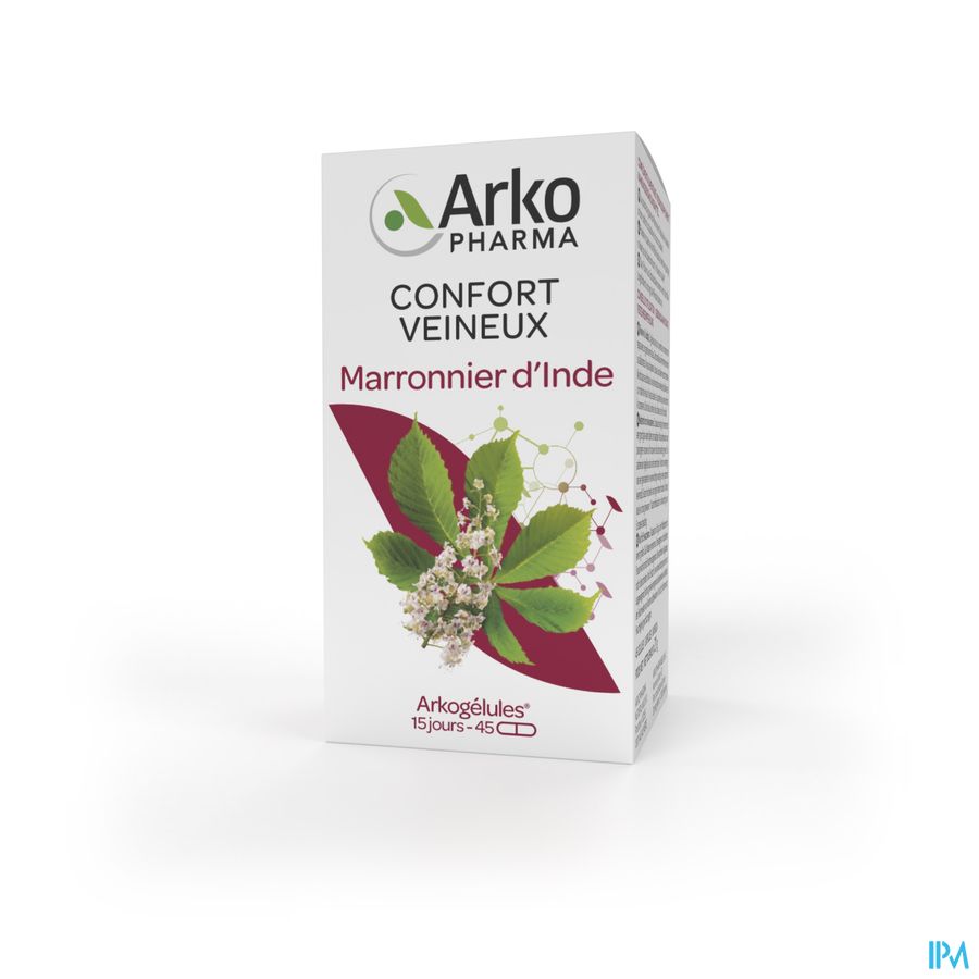 Arkopharma Arkogélules Marronnier D'Inde Confort veineux 45 Gélules Végétales