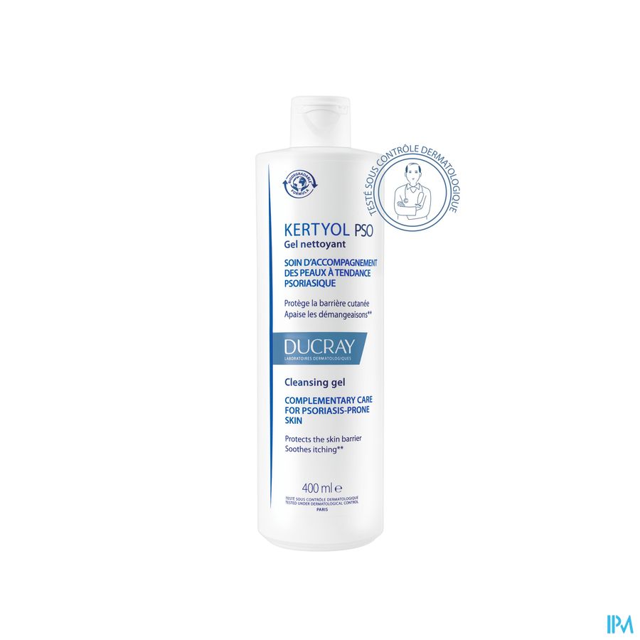 Ducray KERTYOL PSO Gel Nettoyant - Soin d'accompagnement des peaux à tendances psoriasique