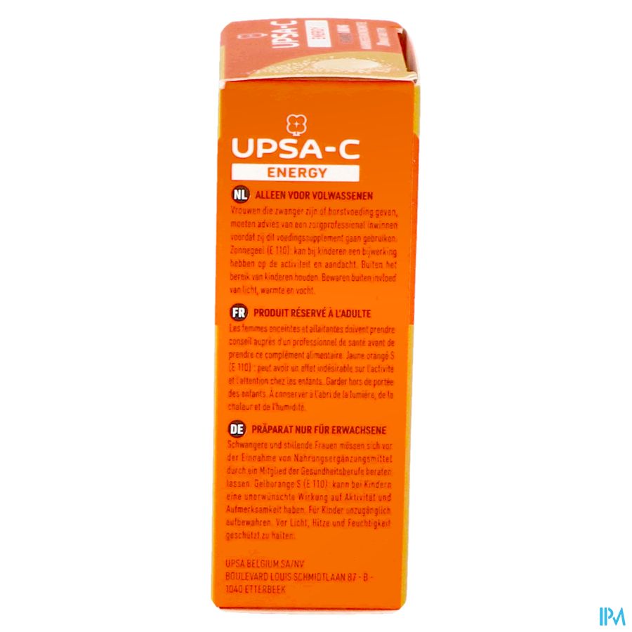 UPSA C ENERGY 1000MG COMP EFFERV. 20