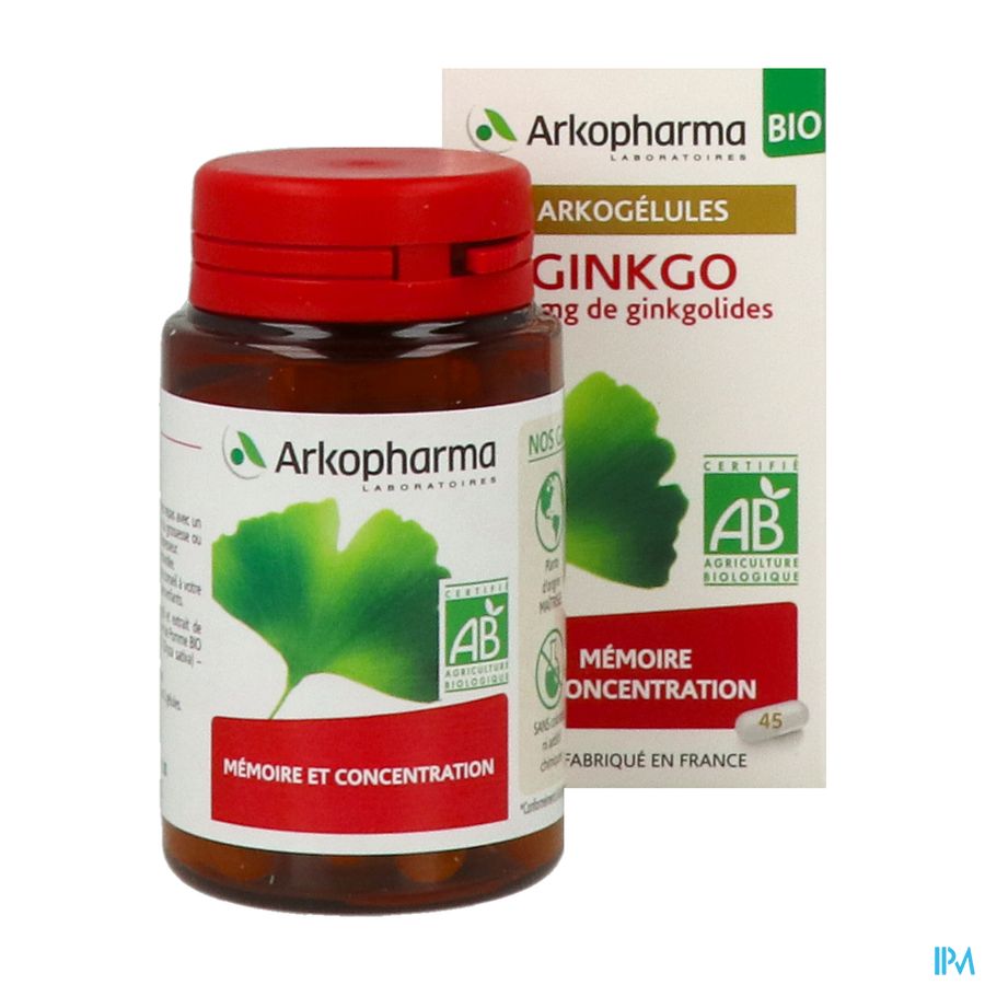 Arkogelules Ginkgo Bio Caps 45