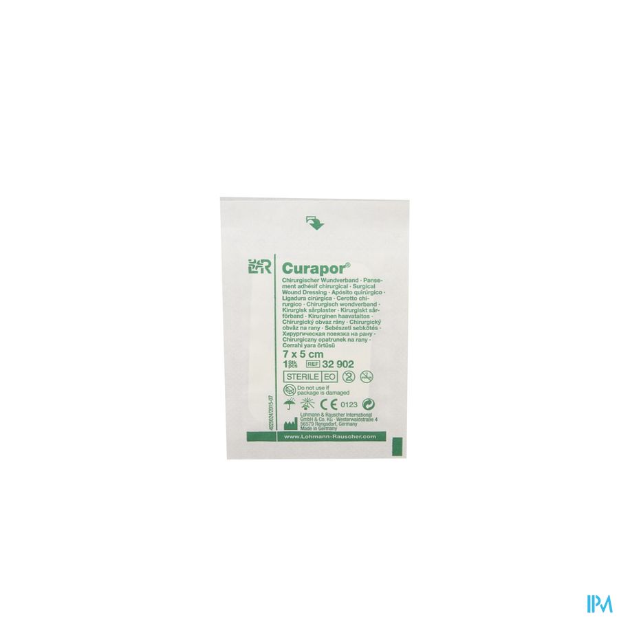Curapor Pans Chirurg. Sterile 7cmx 5cm 5 32902