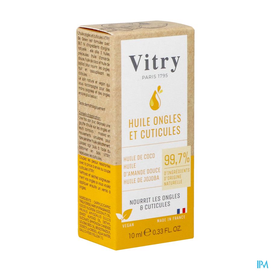 Vitry Huile Ongles & Cuticules Naturelle 10ml