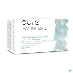 Pure Immuni Forte. Adultes. Vitamine C, D, Zinc, Selenium. Immunité. 60 comprimés.