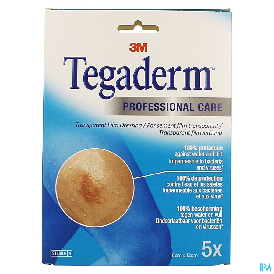 Tegaderm 3m Film Dressing Transp 10x12cm 5 1626p