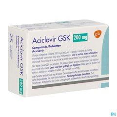 Aciclovir Gsk Comp 25x200mg