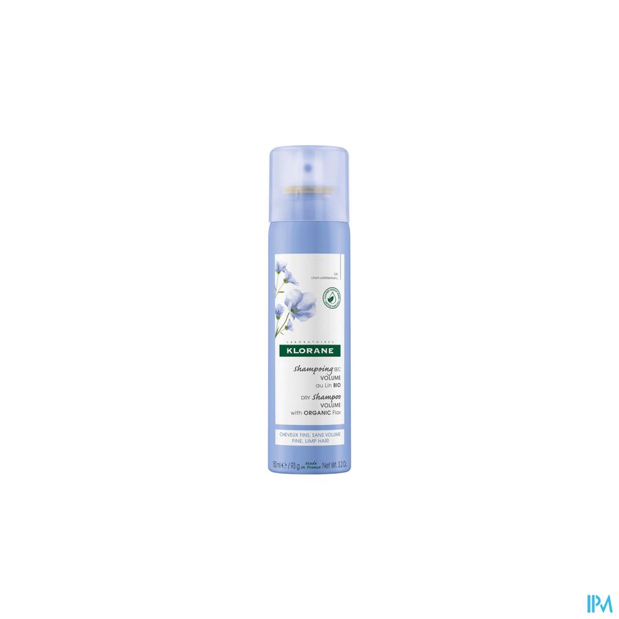 Klorane - Shampoing sec Volume au Lin BIO - Cheveux fins, sans volume