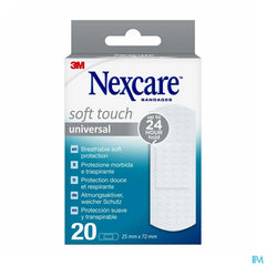 Nexcare 3m Soft Touch Universal 25mmx72mm Strips20