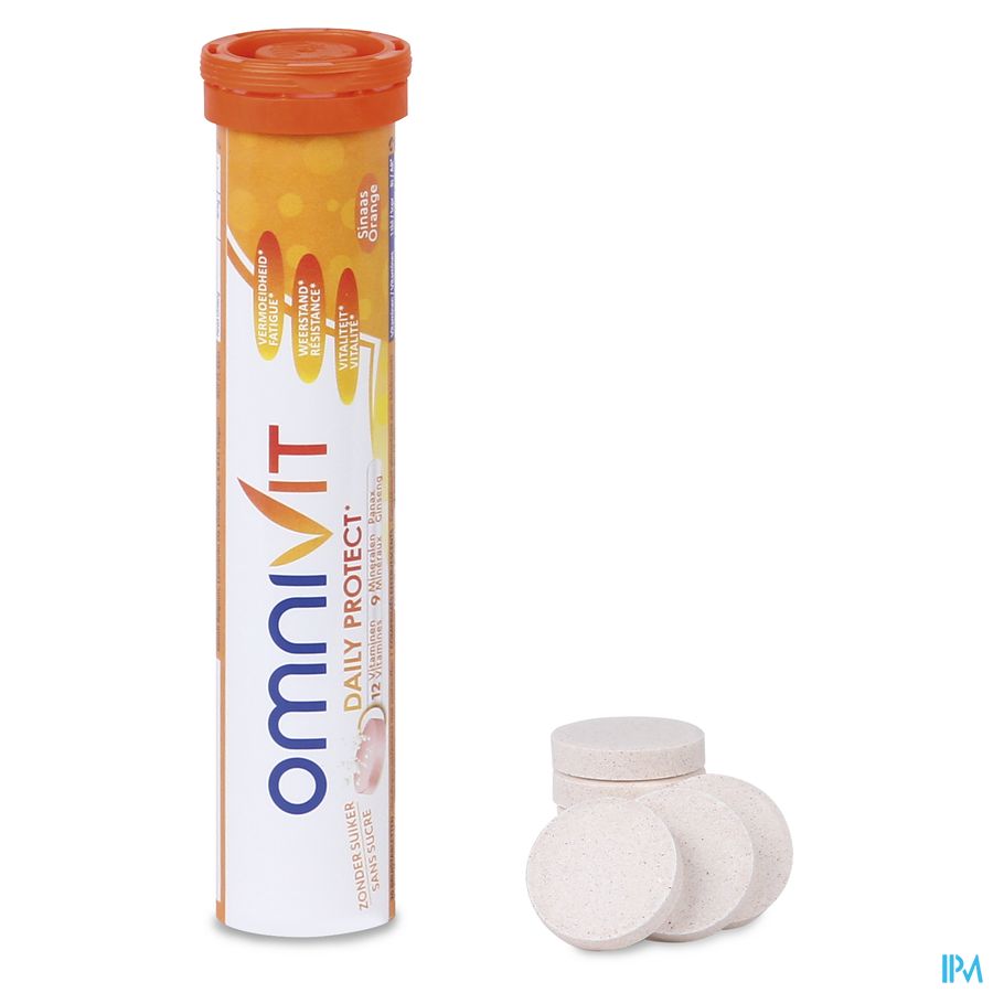 Omnivit Daily Protect 20cp - Vitamine Immunité Energie - Sans sucre