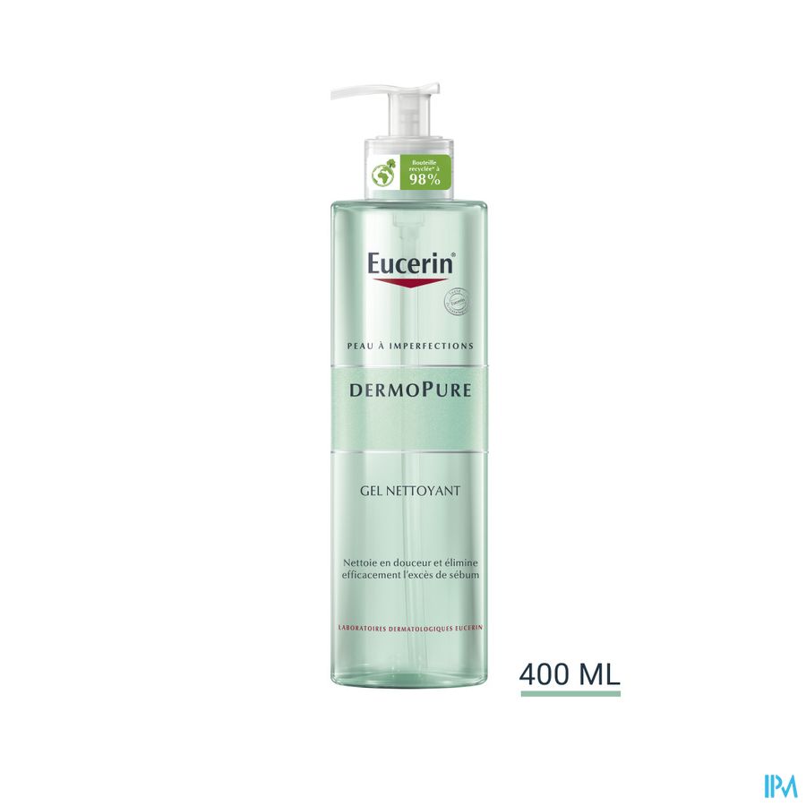 DermoPure Gel Nettoyant Acné Peau à Imperfections avec pompe 400ml