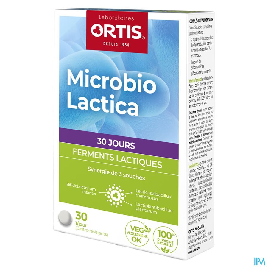 Ortis Microbio Lactica Comp 30