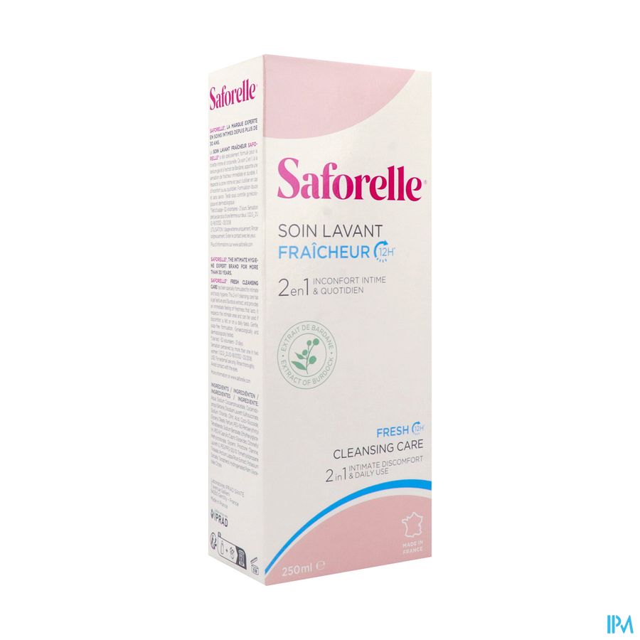 Saforelle Soin Lavant Fraicheur Fl 250ml