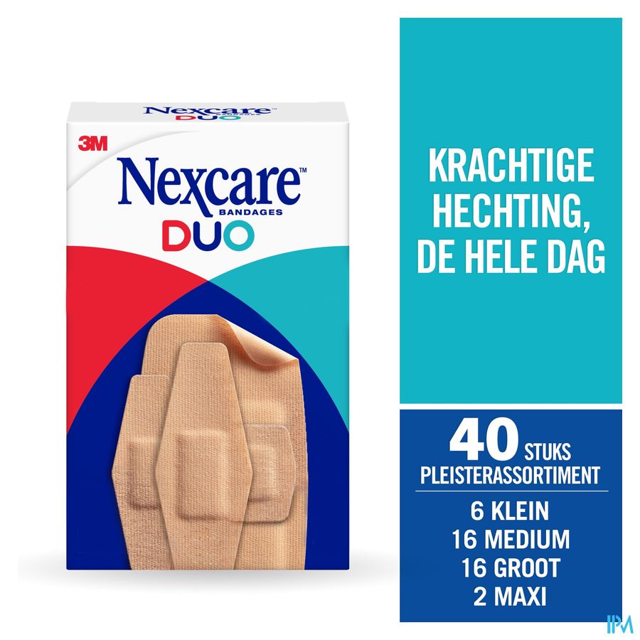 Nexcare 3m Duo Pansement Assortiment 40