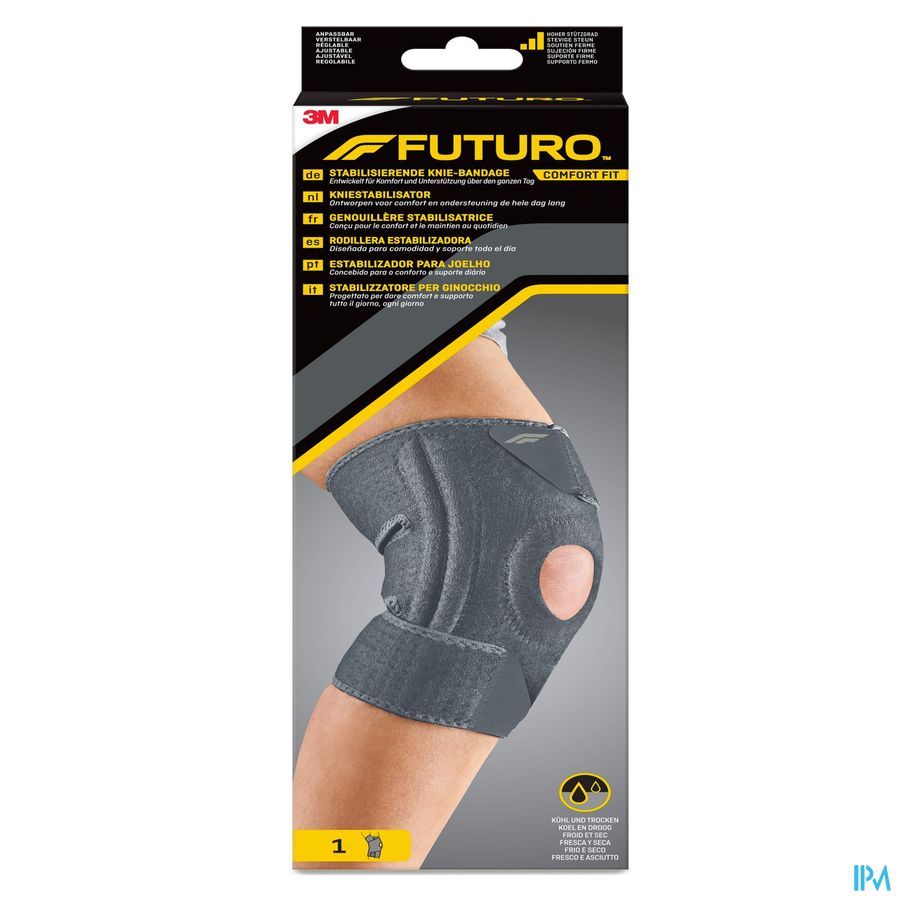 FUTURO™ Comfort Fit Genouillère Stabilisatrice 04040, Réglable (27.9 - 55.9 cm)