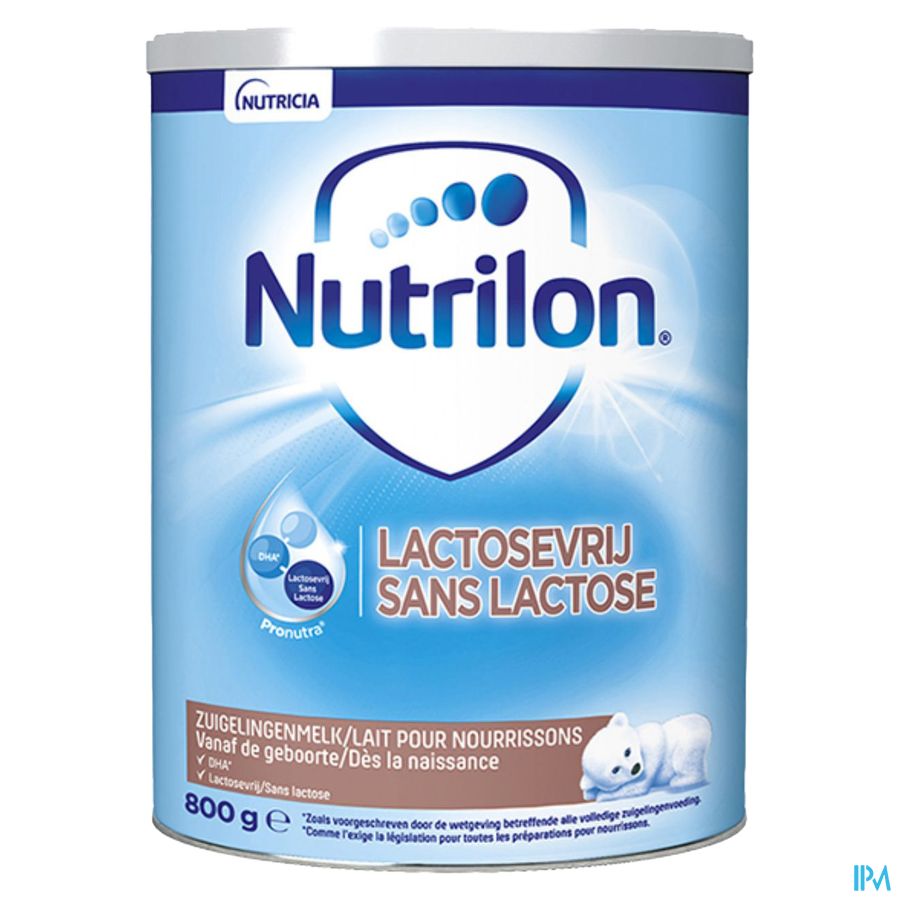 Nutrilon Sans Lactose Lait pour nourrissons dès la naissance lait en poudre Boite 800g